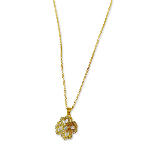 Gold Plated Spinning Pendent Necklace