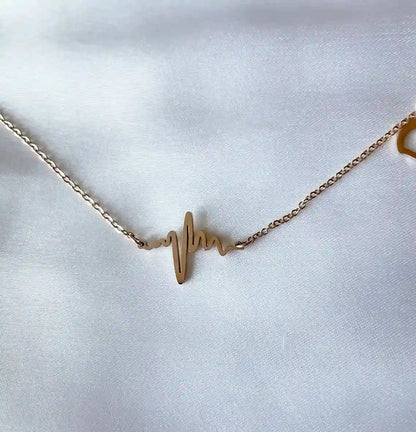 Rosegold Heart Beat Necklace